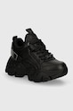 Tenisice Buffalo Binary Halo imitacija zrnate kože crna 1636169.BLK