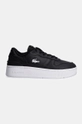 Lacoste sneakers din piele T-Clip Platform 48SFA0046 negru AW24