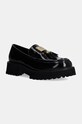 Kožené mokasíny Dkny Gillian lakovaná kůže černá K3436027.BLK