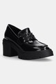 Dkny pantofi de piele Texas gros negru K4455786.BLK
