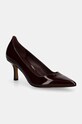 Kožené lodičky Dkny Ivanie ostrá burgundské K3400525.BUR