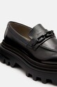 Обувь Кожаные мокасины AllSaints Alexia Chain Loafer W060FB чёрный