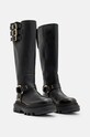 Кожаные сапоги AllSaints Jade Biker Boot W055FB чёрный AW24