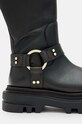 Кожаные сапоги AllSaints Jade Biker Boot чёрный W055FB