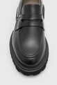 AllSaints mokasyny skórzane Lola Loafer W102FB czarny
