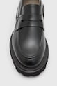 AllSaints mocasini de piele Lola Loafer W102FB negru