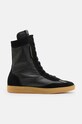 Шкіряні черевики AllSaints Louise High Top без утеплення чорний W070FB