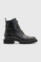 Кожаные полусапожки AllSaints Lydia Boot без утепления чёрный W040FB