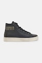 Kožené tenisky AllSaints Tana High Top Planet friendly čierna W110FB