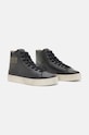 Kožené tenisky AllSaints Tana High Top W110FB čierna AW24