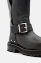 Kožne čizme AllSaints Tay Biker Boot crna W026FA