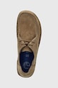Замшеві туфлі Birkenstock Utti Lace сірий 1027321