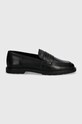 Marc O'Polo mocasini de piele 40718193201100.990 negru AW24