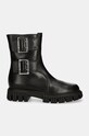 Baldinini cizme de piele D5B509P1VITE.0000 negru AW24
