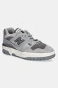 Велурени маратонки New Balance 550 равна сив BBW550RE