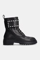 Шкіряні черевики Love Moschino JA24235G0LIA0000 чорний AW24