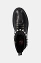 Шкіряні черевики Love Moschino чорний JA24235G0LIA0000