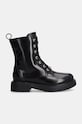 Love Moschino botki skórzane JA24194G0LJD0000 czarny AW24