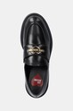 Love Moschino mocasini de piele negru JA10404G0LJD0000
