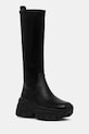 Buffalo kozaki Lola Stretch Boot Hi nieocieplane czarny 1220055.BLK