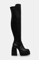 Buffalo kozaki Heart Stretch Boot 1220062.BLK czarny AW24