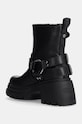 Încălțăminte Buffalo botine Bravr Biker Lo 1220067.BLK negru