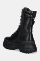 Obuwie Buffalo botki Fusion Lace Up Biker 1622518.BLK czarny