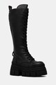 Μπότες Buffalo Gospher Lace Up Hi απομίμηση λείου δέρματος μαύρο 1622527.BLK