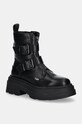 Buffalo botki Mars Biker nieocieplane czarny 1622541.BLK