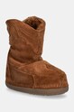 Inuikii velúr hócipő Cowboy Embroidery velúr bőr barna 75101.067.Brown
