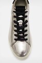 Обувь Кожаные кроссовки AllSaints Shana Metallic Sneak WF542X серебрянный