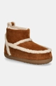 Snežke iz semiša Inuikii Classic Shearling Low Raven rjava 75101.009.Brown