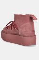 Obuwie Inuikii śniegowce zamszowe Classic Low Platform 75204.004.DustyRose różowy