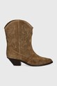 Bianco cizme de cowboy din piele intoarsa BIAISABEL 11301444 maro AW24