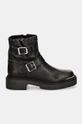 Steve Madden botki skórzane Choice SM11003227.017 czarny AW24