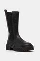Δερμάτινες μπότες τσέλσι Steve Madden Ginny υφασμάτινο μαύρο SM11003332.017