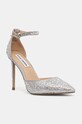 Steve Madden pantofi cu toc Ravaged-S subțire argintiu SM11002565.751