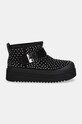 Замшеві чоботи Tory Burch Mellow Shearling Stud Platform Boot 165420.006 чорний AW24