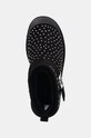 Замшеві чоботи Tory Burch Mellow Shearling Stud Platform Boot чорний 165420.006