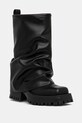 Gležnjače Steve Madden Shutter zrnata koža crna SM11003417.05O