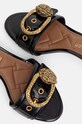 Kurt Geiger London sandale de piele Mayfair Block Mid Heel negru 9990500309.BLACK