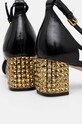 Kurt Geiger London sandale de piele Mayfair Block Mid Heel 9990500309.BLACK negru