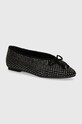 Kurt Geiger London balerini din piele intoarsa Sloane Eagle Ballerina Dr negru 2672805209.BLACK