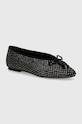 Kurt Geiger London baleriny zamszowe Sloane Eagle Ballerina Dr czarny 2672805209.BLACK