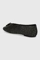 Obuwie Kurt Geiger London baleriny zamszowe Sloane Eagle Ballerina Dr 2672805209.BLACK czarny