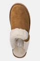 Pepe Jeans papuci din piele întoarsă PLS10421 maro PLS10421