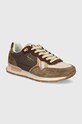 Sneakers boty Pepe Jeans PLS40019 semišová kůže hnědá PLS40019