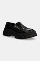 Weekend Max Mara mocasini de piele CONERO piele negru 2425526015600.B.CONERO