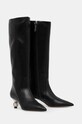 Кожаные сапоги Weekend Max Mara ASSIRO 2425796015600.B.ASSIRO чёрный AW24