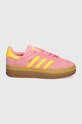 Semišové tenisky adidas Originals Gazelle Bold W IF4498 růžová AW24